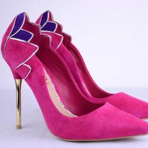 Cece L’amour Shoes - Cece L’amour Pink and Purple Suede Stilettos